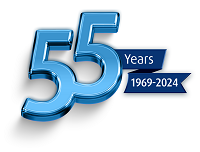 Medigas 55th Anniversary Lockup Logo