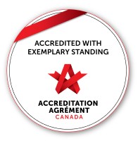 Accredited with Exemplary Standing Seal from Accreditation Canada